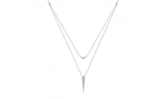 Gabriel & Co. 14k White Gold Kaslique Diamond Necklace - NK6009W45JJ