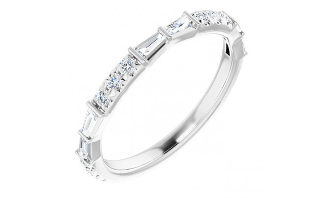 Platinum 3/8 CTW Diamond French-Set Anniversary Band - 123608603P