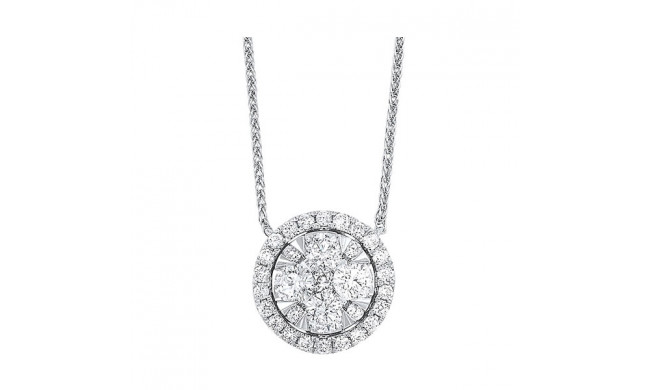 Gems One 14Kt White Gold Diamond (1/4Ctw) Necklace - NK10073-4WC