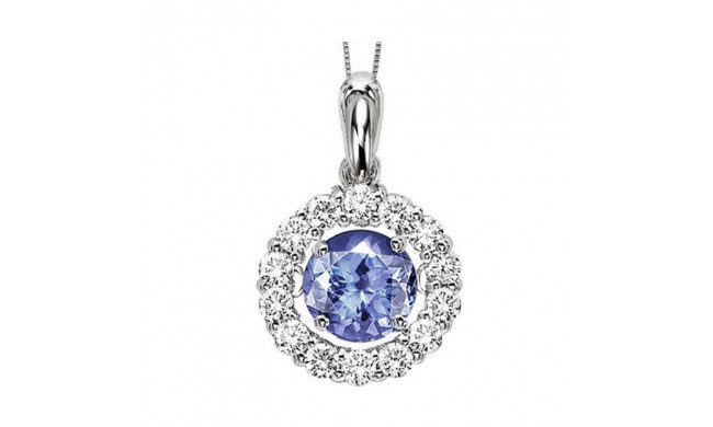 Gems One 14KT White Gold & Diamond Rhythm Of Love Neckwear Pendant  - 1/4 ctw - ROL1041-4WCT