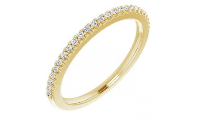 14K Yellow 1/8 CTW Diamond Anniversary Band - 123194601P