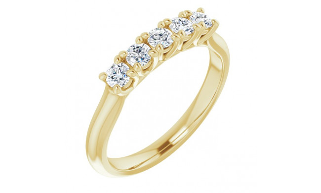 14K Yellow 3/4 CTW Diamond Anniversary Band - 12280860007P