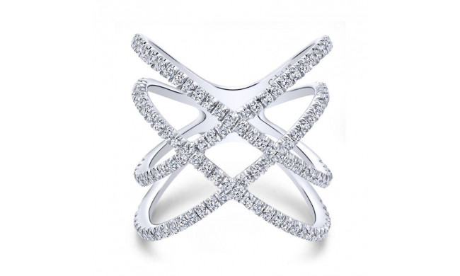 Gabriel & Co. 14k White Gold Lusso Diamond Ring - LR50925W45JJ