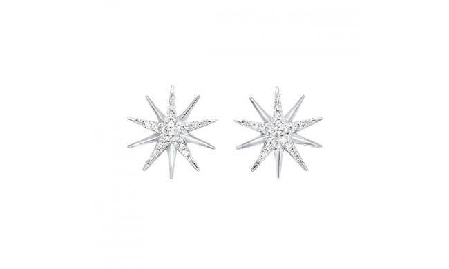 Gems One Silver Diamond (1/10 Ctw) Earring - ER31187-SSSC