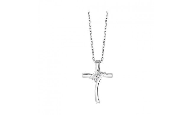 Gems One Silver Diamond (1/20 Ctw) Pendant - TWO1020-SSD