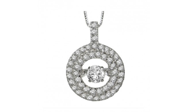 Gems One 14KT White Gold & Diamond Rhythm Of Love Neckwear Pendant   - 1/2 ctw - ROL1032-4WC