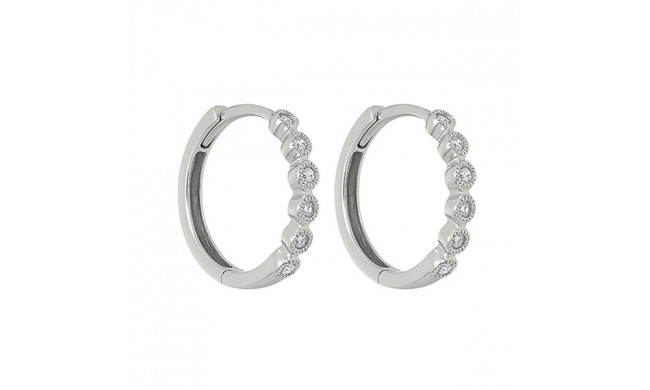 Gems One 14Kt White Gold Diamond (1/8Ctw) Earring - FE2083-4WD