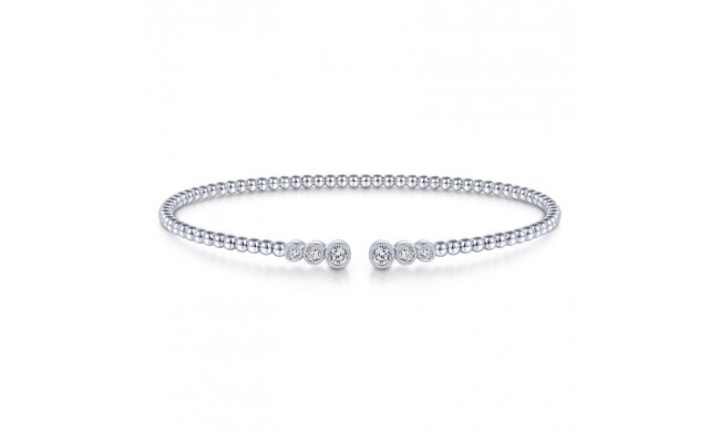 Gabriel & Co. 14k White Gold Bujukan Diamond Bangle Bracelet - BG4120-65W45JJ