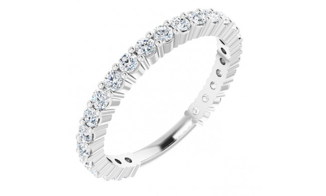 14K White 3/4 CTW Diamond Anniversary Band - 1236556000P