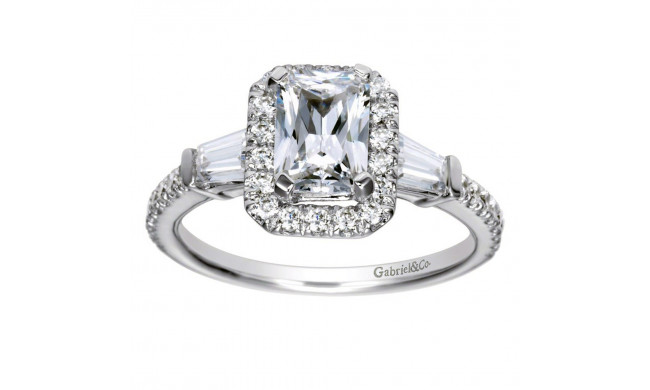 Gabriel & Co. 14k White Gold Contemporary Halo Engagement Ring - ER8354W44JJ