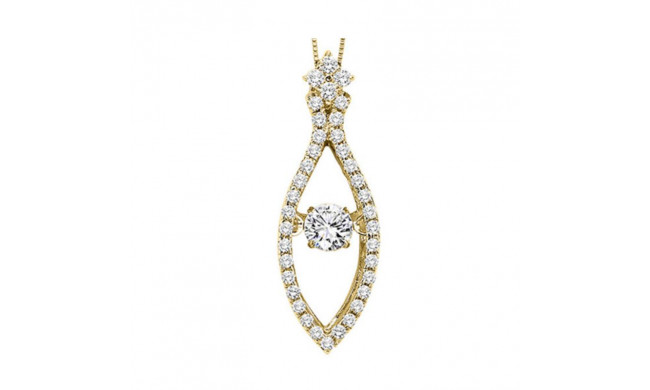 Gems One 14KT Yellow Gold & Diamond Rhythm Of Love Neckwear Pendant  - 1/2 ctw - ROL1002-4YC