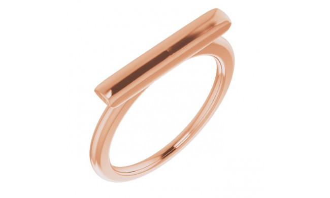 14K Rose Bar Ring - 651823102P