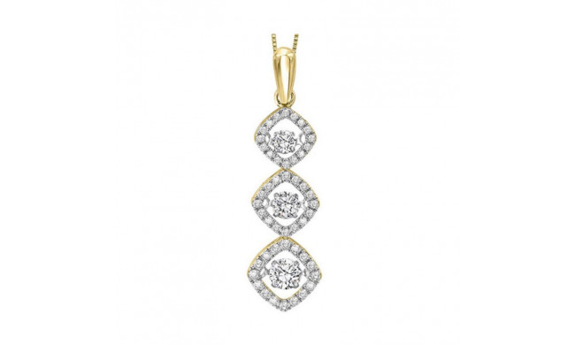 Gems One 14KT Yellow Gold & Diamond Rhythm Of Love Neckwear Pendant  - 1 ctw - ROL1064-4YC