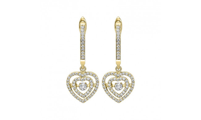 Gems One 14KT Yellow Gold & Diamond Rhythm Of Love Fashion Earrings  - 1/2 ctw - ROL2018-4YC