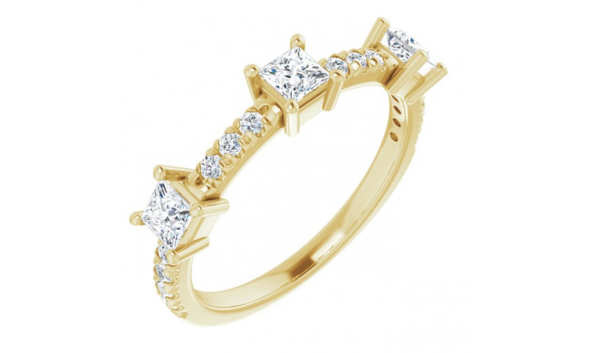 14K Yellow 5/8 CTW Diamond Anniversary Band - 1241016033P