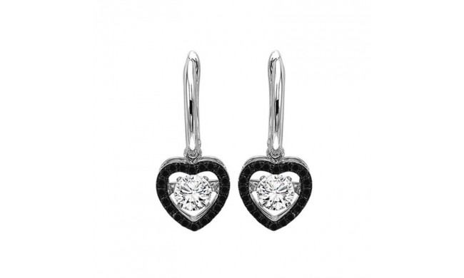 Gems One 14KT White Gold & Diamond Rhythm Of Love Fashion Earrings  - 3/4 ctw - ROL1016-4WCBLK