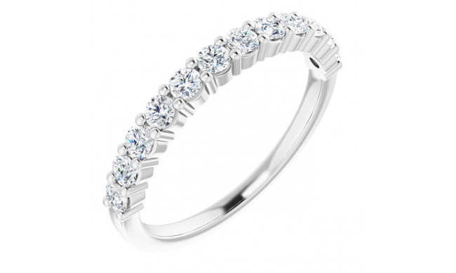 14K White 5/8 CTW Diamond Anniversary Band - 12287760032P