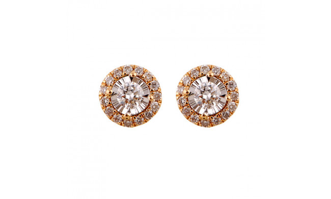 Gems One 14Kt Yellow Gold Diamond (1/4Ctw) Earring - ER30359-4YD