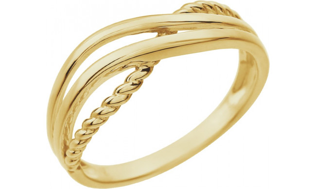 14K Yellow Criss-Cross Ring - 861531001P