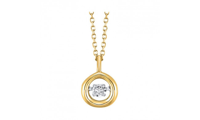 Gems One 10KT Yellow Gold & Diamond Rhythm Of Love Neckwear Pendant  - 1/10 ctw - ROL1225-1YC