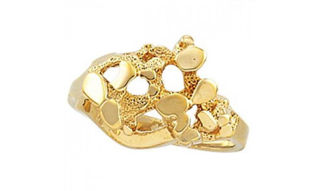 14K Yellow Nugget Ring - 51566267P