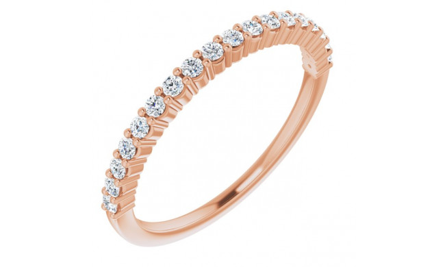 14K Rose 1/4 CTW Diamond Anniversary Band - 12287760026P