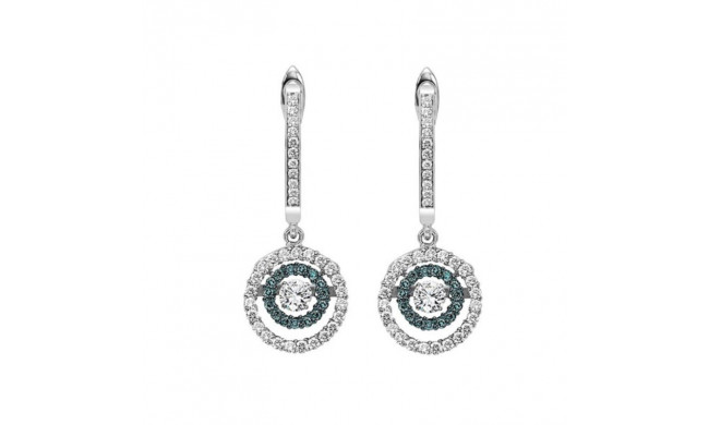 Gems One 14KT White Gold & Diamond Rhythm Of Love Fashion Earrings  - 1/2 ctw - ROL2013-4WCBL