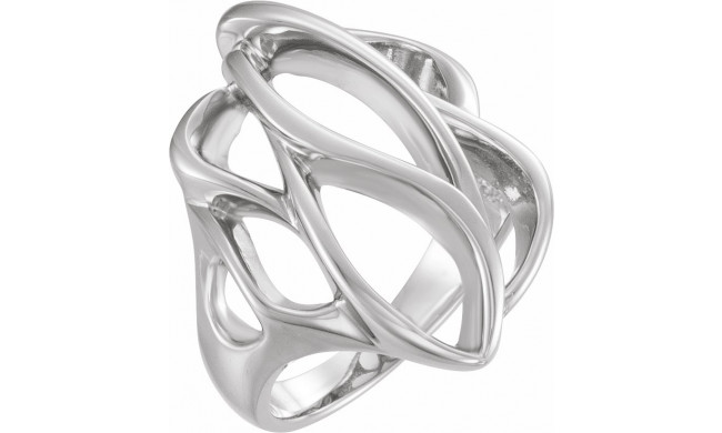 14K White Freeform Ring - 551737183P