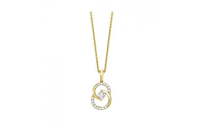 Gems One 10Kt Yellow Gold Diamond (1/4Ctw) Pendant - PD10631-1YD