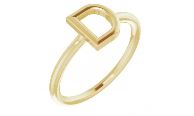 14K Yellow Initial D Ring - 51895120P