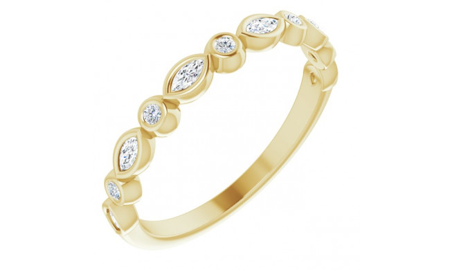 14K Yellow 1/4 CTW Diamond Anniversary Band - 123175601P