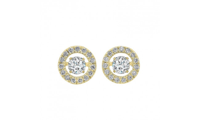 Gems One 14KT Yellow Gold & Diamond Rhythm Of Love Fashion Earrings  - 1/2 ctw - ROL1208-4YC