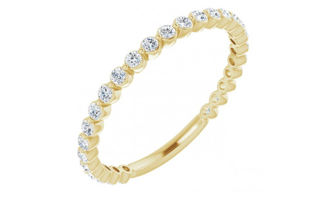 14K Yellow 1/3 CTW Diamond Anniversary Band - 123013609P