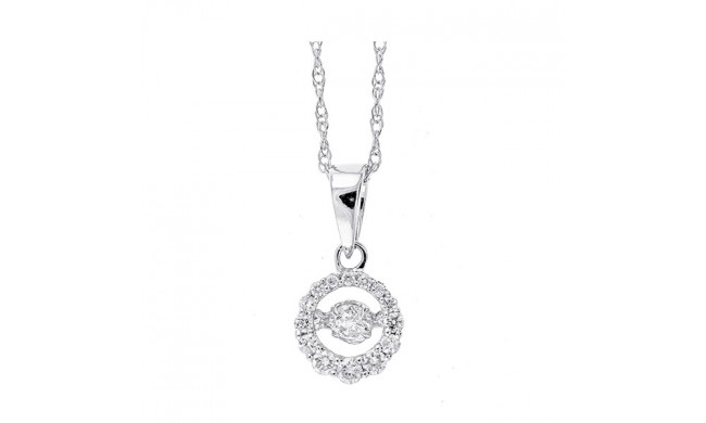 Gems One 14Kt White Gold Diamond (1/8Ctw) Pendant - PD33450-4WD