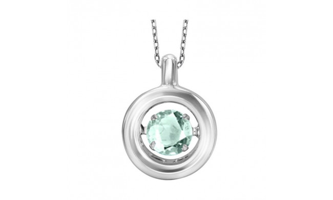 Gems One Silver (SLV 995) Diamond Rhythm Of Love Neckwear Pendant - 1/4 cts - ROL1049A