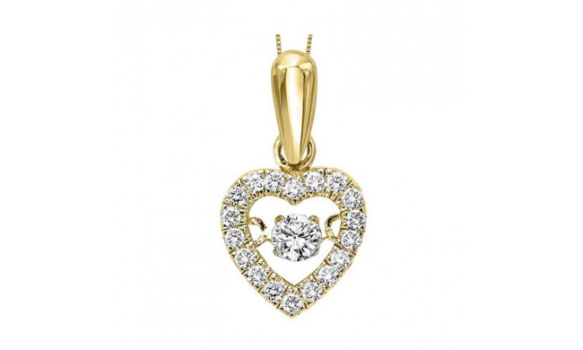 Gems One 14KT Yellow Gold & Diamond Rhythm Of Love Neckwear Pendant  - 1/5 ctw - ROL1021-4YC