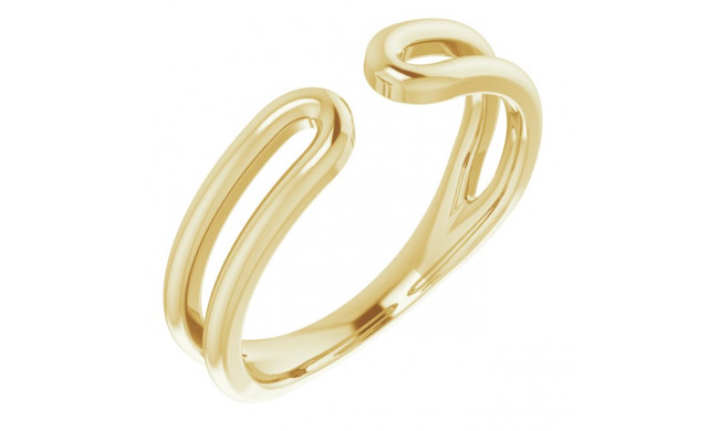 14K Yellow Negative Space Ring - 51750102P