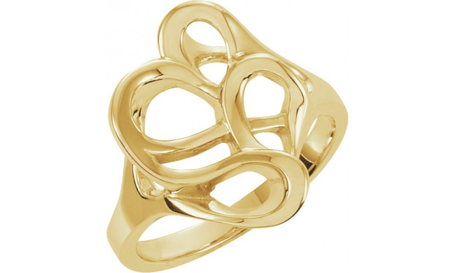 14K Yellow Freeform Ring - 50856096P