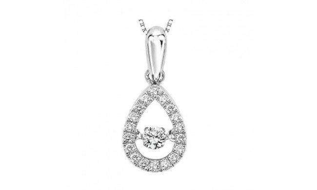 Gems One 10KT White Gold & Diamonds Stunning Neckwear Pendant - 1/5 ctw - ROL1023-1WBLC