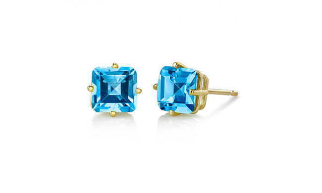 Stanton Color 14k Gold Blue Topaz Earrings