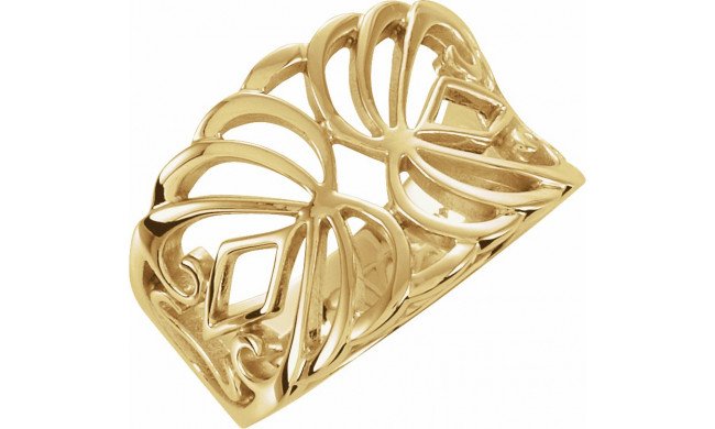 14K Yellow Freeform Ring - 51826345P