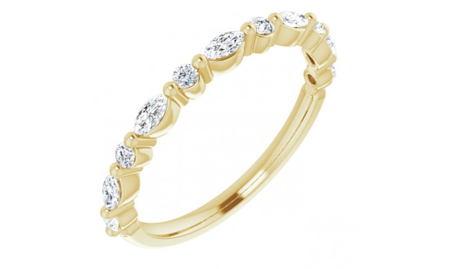 14K Yellow 3/8 CTW Diamond Anniversary Band - 123502601P