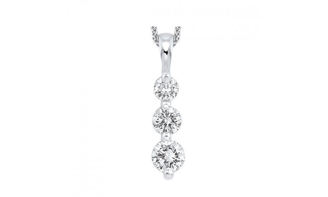 Gems One 14Kt White Gold Diamond (1/2Ctw) Pendant - PD10308-4WC