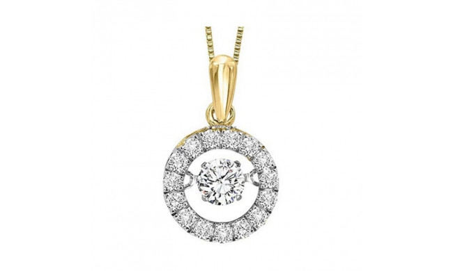 Gems One 14KT Yellow Gold & Diamond Rhythm Of Love Neckwear Pendant  - 1/5 ctw - ROL1099-4YC