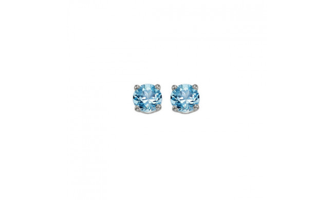 Gems One 14Kt White Gold Blue Topaz (7/8 Ctw) Earring - EBR45-4W