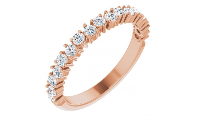 14K Rose 1/2 CTW Diamond Anniversary Band - 123900602P