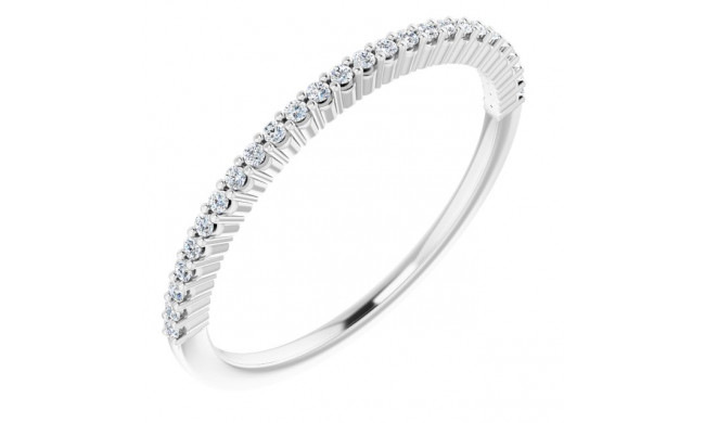 14K White 1/8 CTW Diamond Anniversary Band - 12287760000P