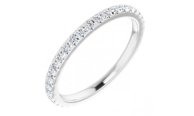 Platinum 3/8 CTW Diamond French-Set Anniversary Band - 123430603P