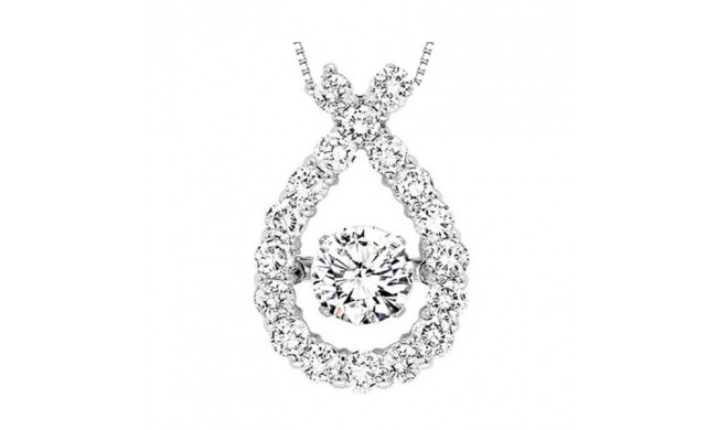 Gems One 14KT White Gold & Diamond Rhythm Of Love Neckwear Pendant  - 1-1/2 ctw - ROL1139-4WC