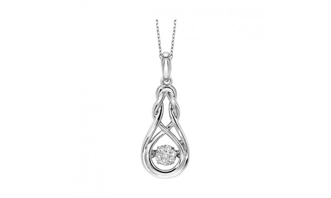 Gems One Silver Diamond (1/12 Ctw) Pendant - ROL1019-SSWD